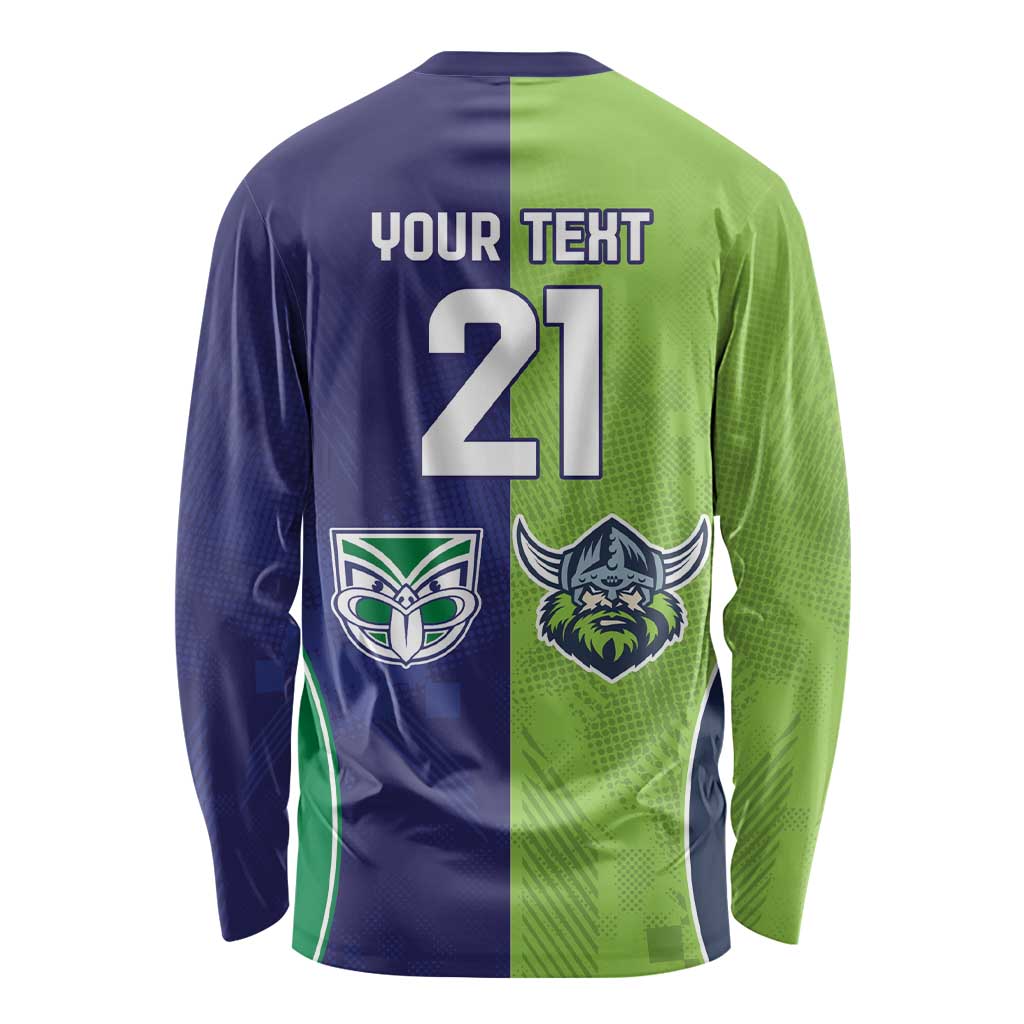 Custom Warriors-Raiders Long Sleeve Shirt Together Sporty Style