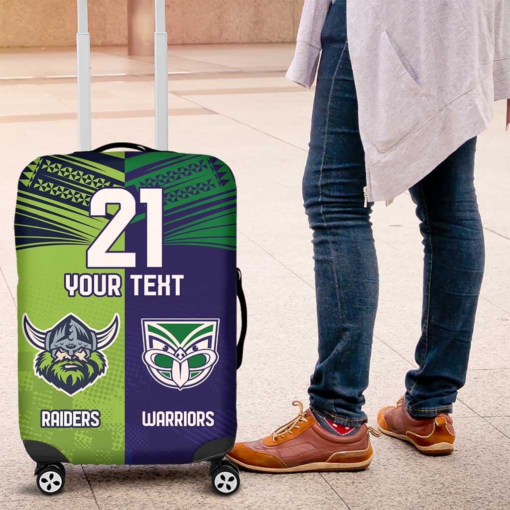 Custom Warriors-Raiders Luggage Cover Together Sporty Style