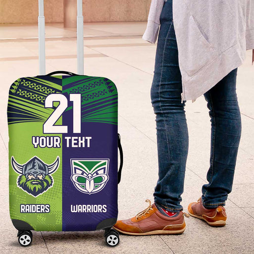 Custom Warriors-Raiders Luggage Cover Together Sporty Style