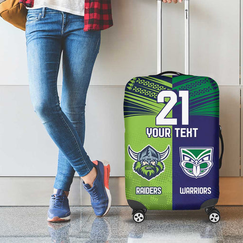 Custom Warriors-Raiders Luggage Cover Together Sporty Style