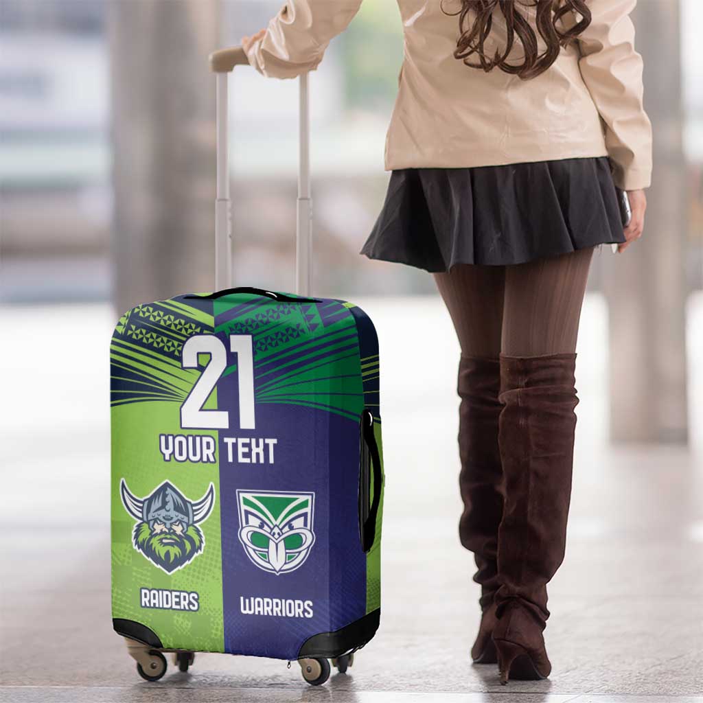 Custom Warriors-Raiders Luggage Cover Together Sporty Style