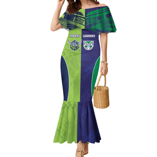Custom Warriors-Raiders Mermaid Dress Together Sporty Style