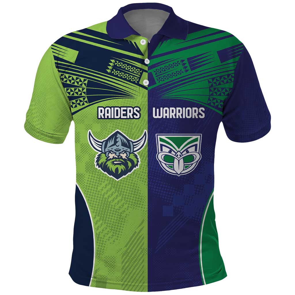 Custom Warriors-Raiders Polo Shirt Together Sporty Style