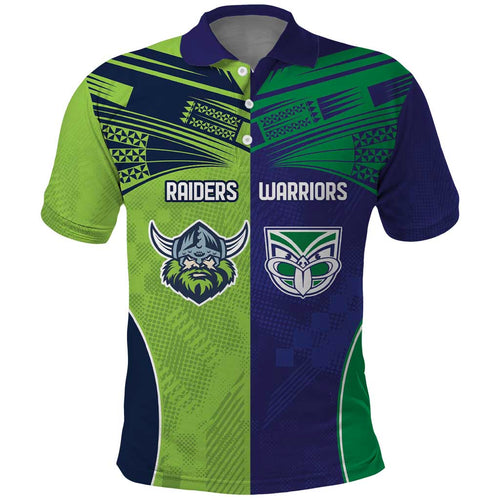 Custom Warriors-Raiders Polo Shirt Together Sporty Style
