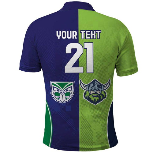 Custom Warriors-Raiders Polo Shirt Together Sporty Style