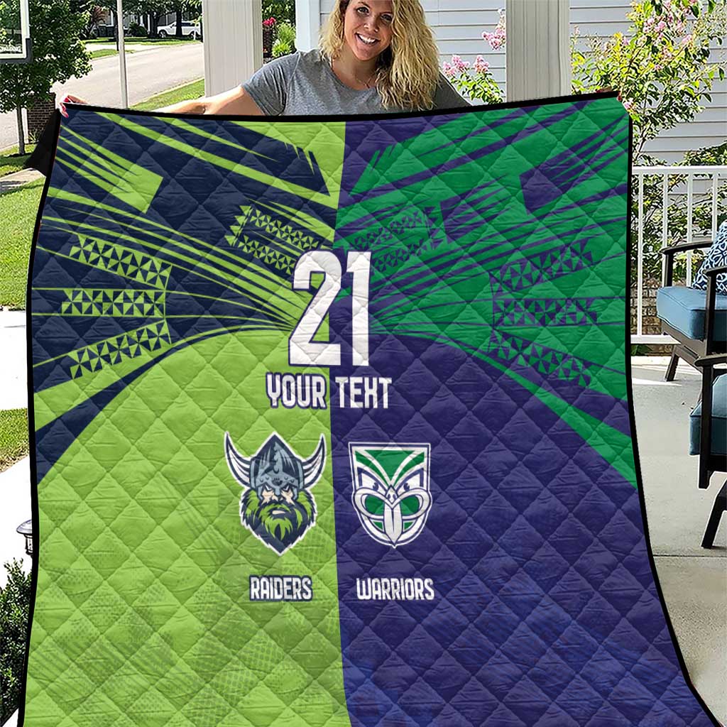 Custom Warriors-Raiders Quilt Together Sporty Style