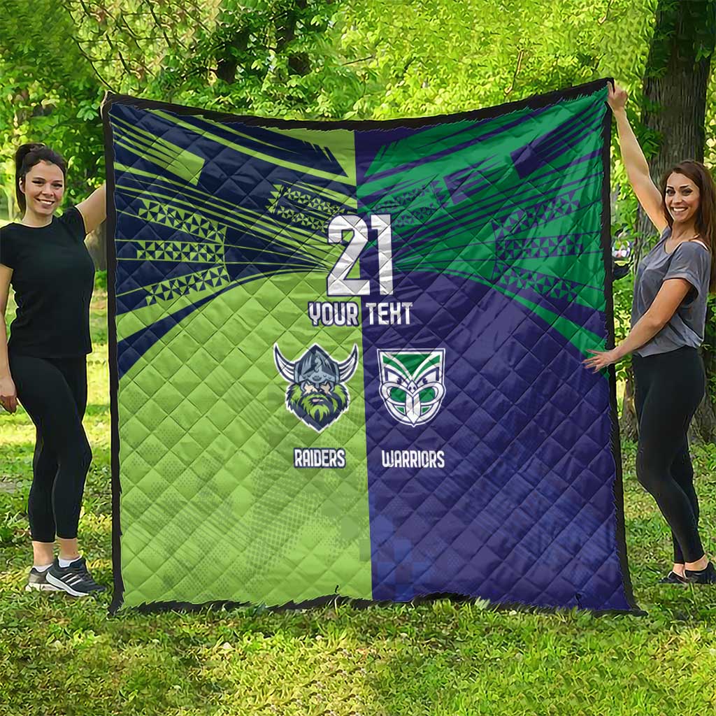 Custom Warriors-Raiders Quilt Together Sporty Style