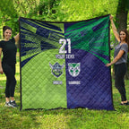 Custom Warriors-Raiders Quilt Together Sporty Style
