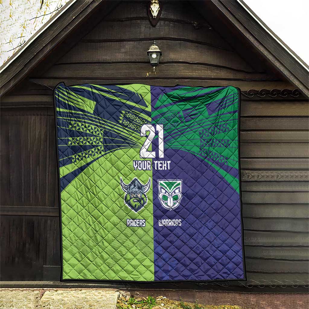 Custom Warriors-Raiders Quilt Together Sporty Style