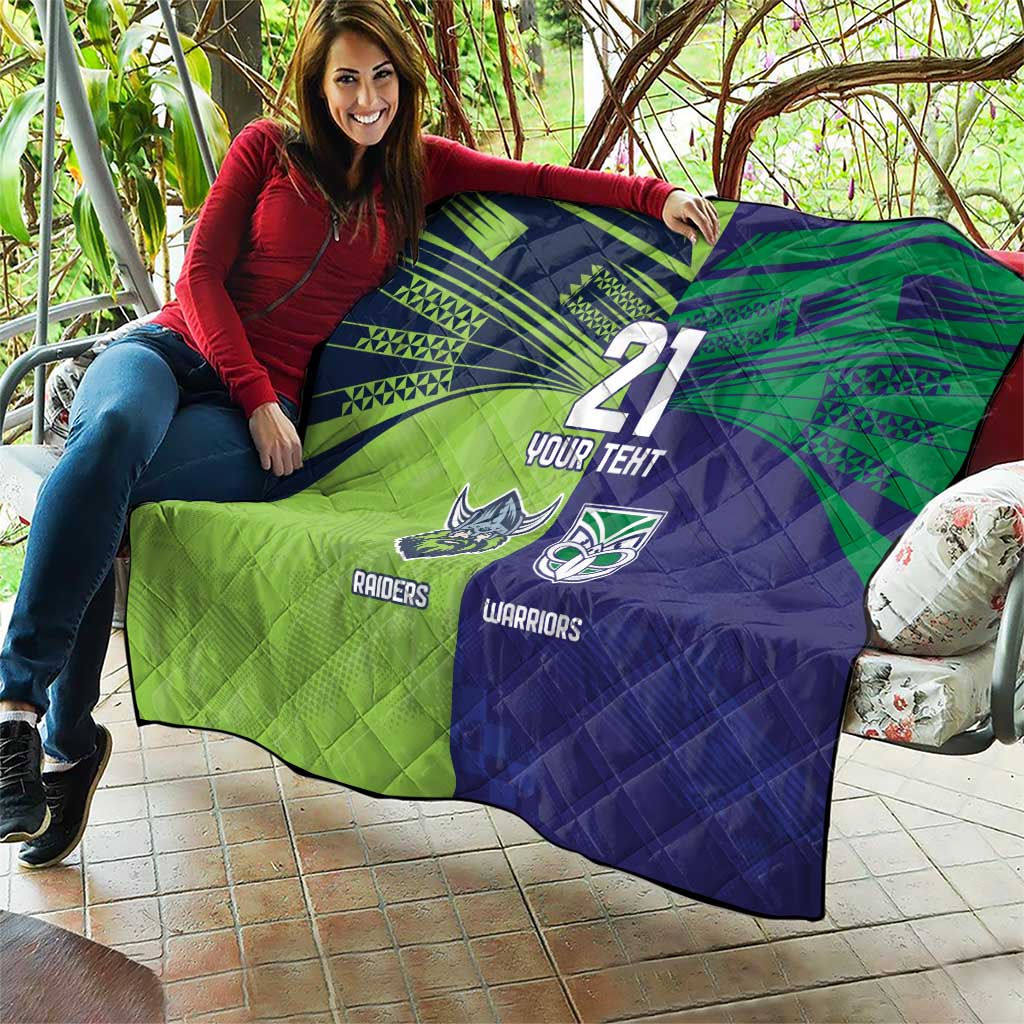 Custom Warriors-Raiders Quilt Together Sporty Style