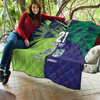 Custom Warriors-Raiders Quilt Together Sporty Style