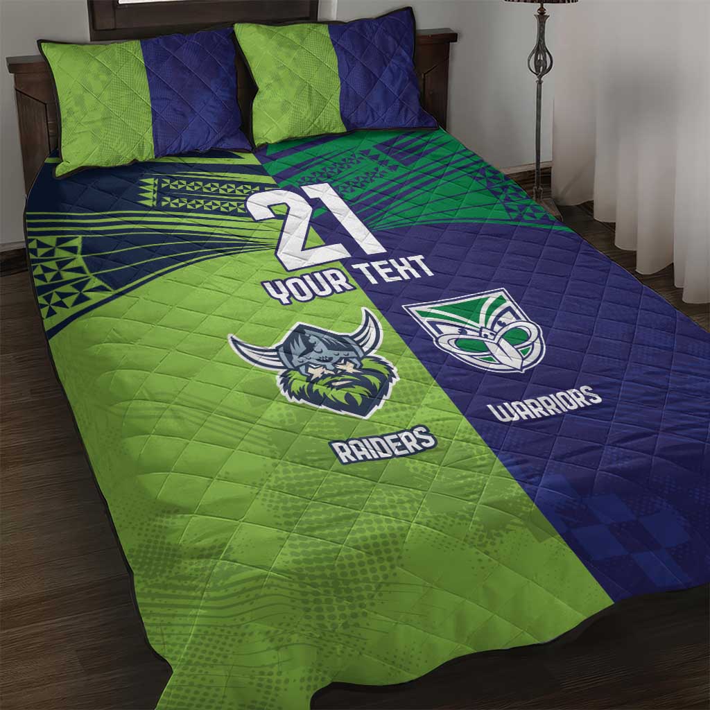 Custom Warriors-Raiders Quilt Bed Set Together Sporty Style