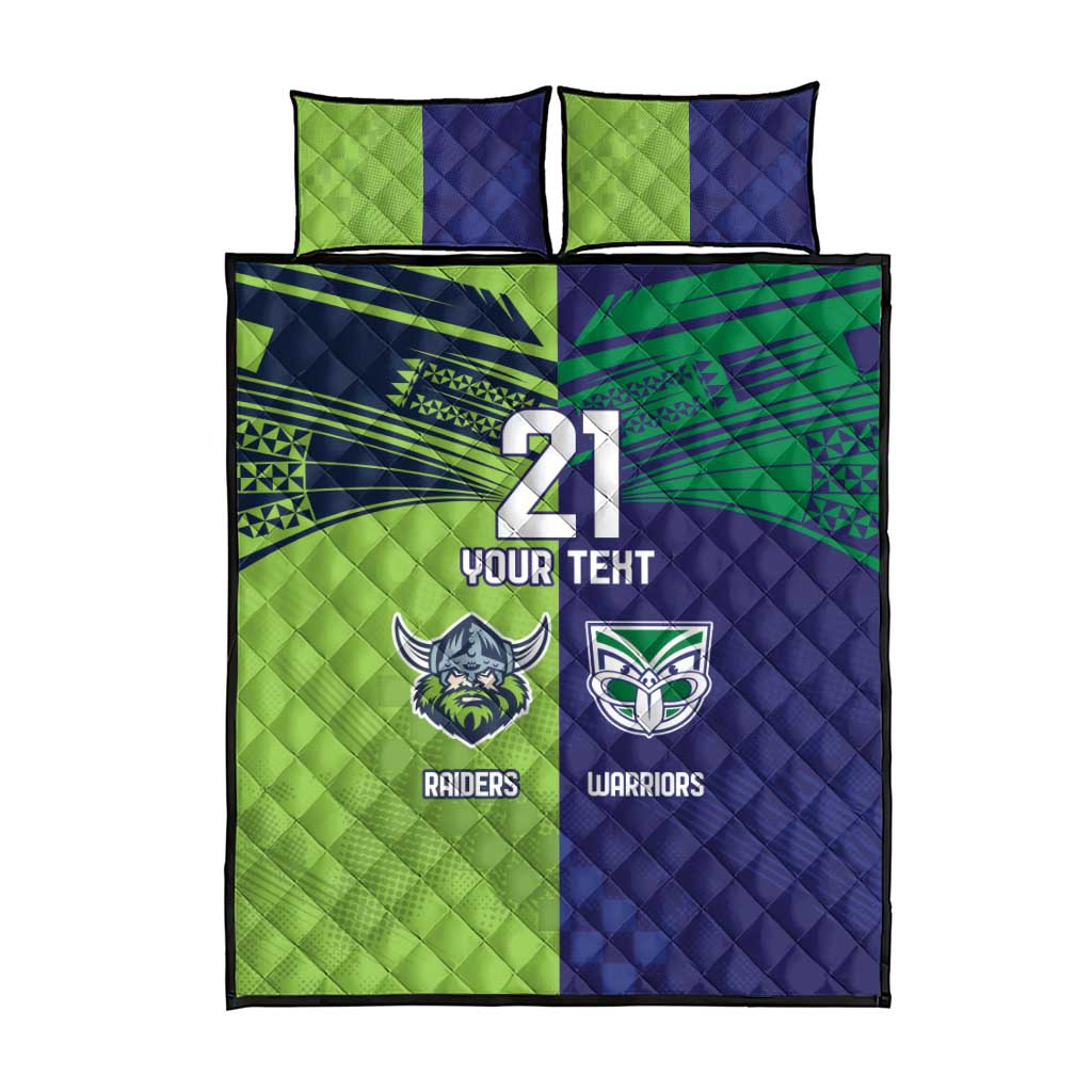Custom Warriors-Raiders Quilt Bed Set Together Sporty Style