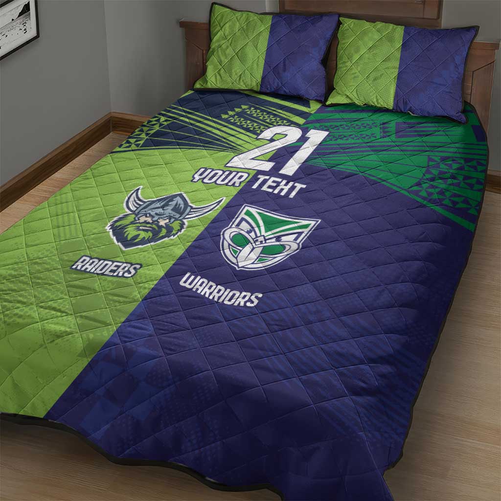 Custom Warriors-Raiders Quilt Bed Set Together Sporty Style