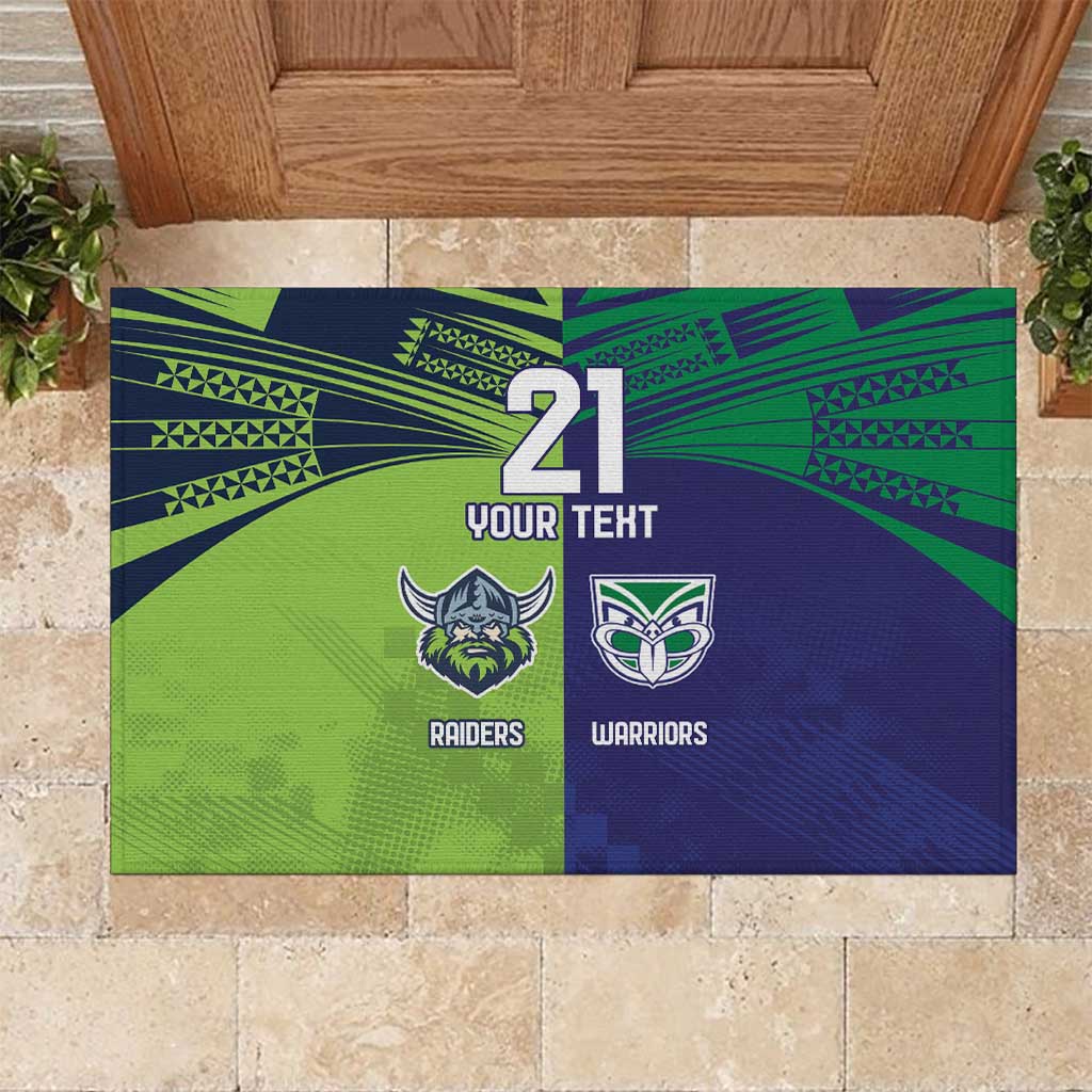 Custom Warriors-Raiders Rubber Doormat Together Sporty Style