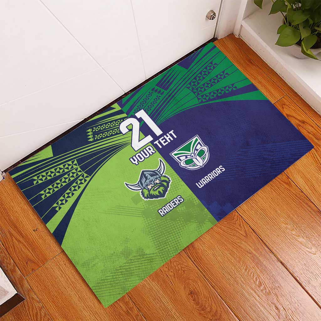 Custom Warriors-Raiders Rubber Doormat Together Sporty Style