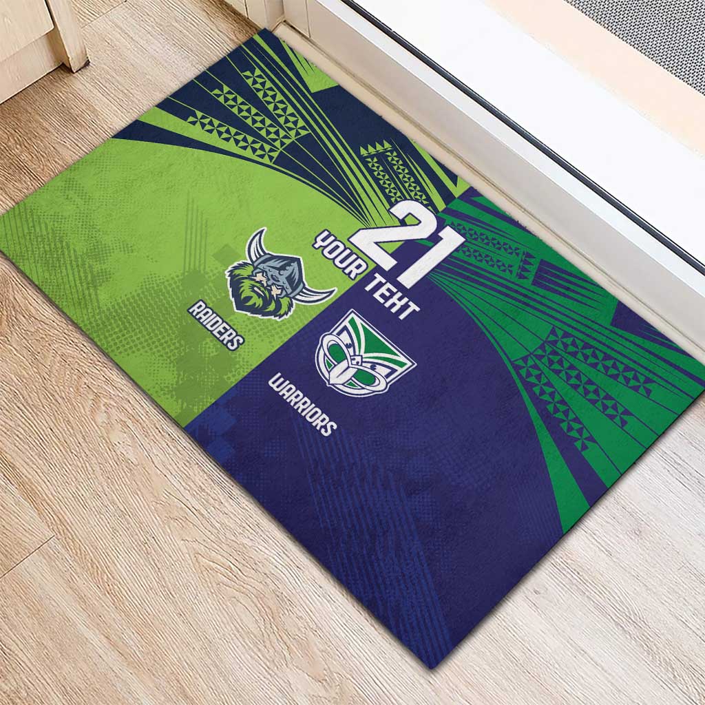 Custom Warriors-Raiders Rubber Doormat Together Sporty Style