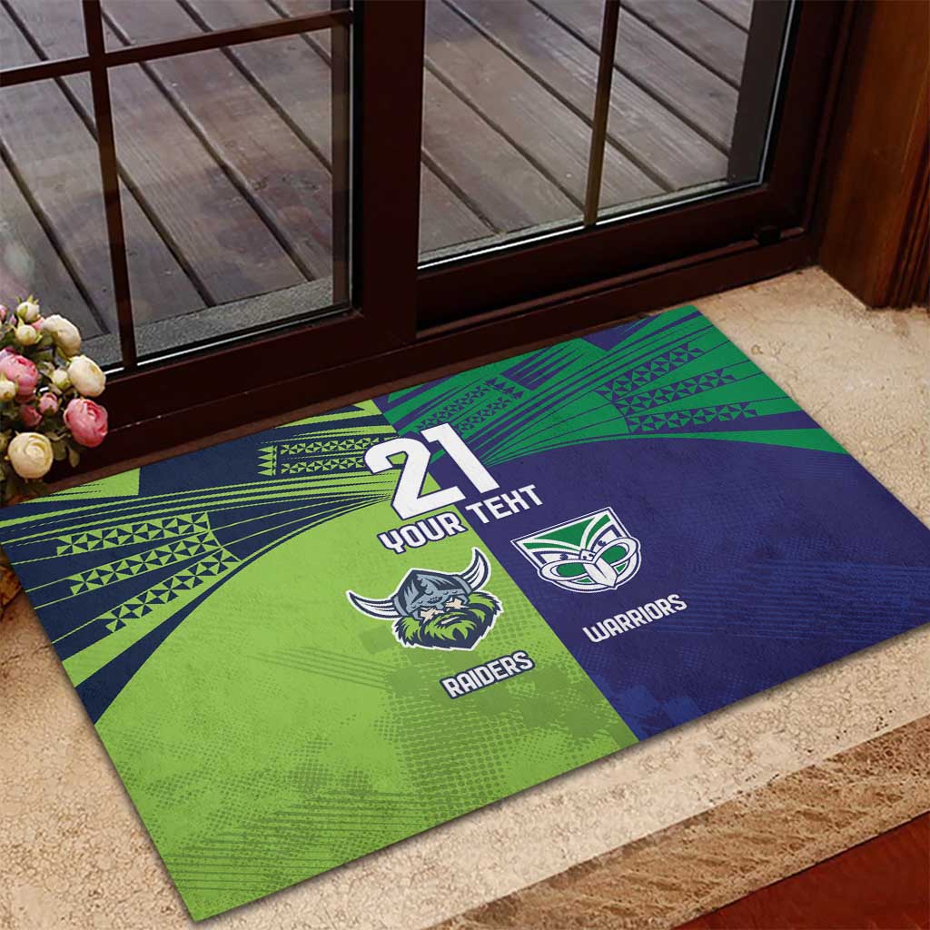 Custom Warriors-Raiders Rubber Doormat Together Sporty Style