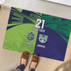 Custom Warriors-Raiders Rubber Doormat Together Sporty Style