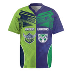 Custom Warriors-Raiders Rugby Jersey Together Sporty Style
