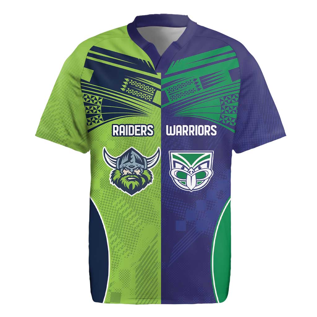 Custom Warriors-Raiders Rugby Jersey Together Sporty Style