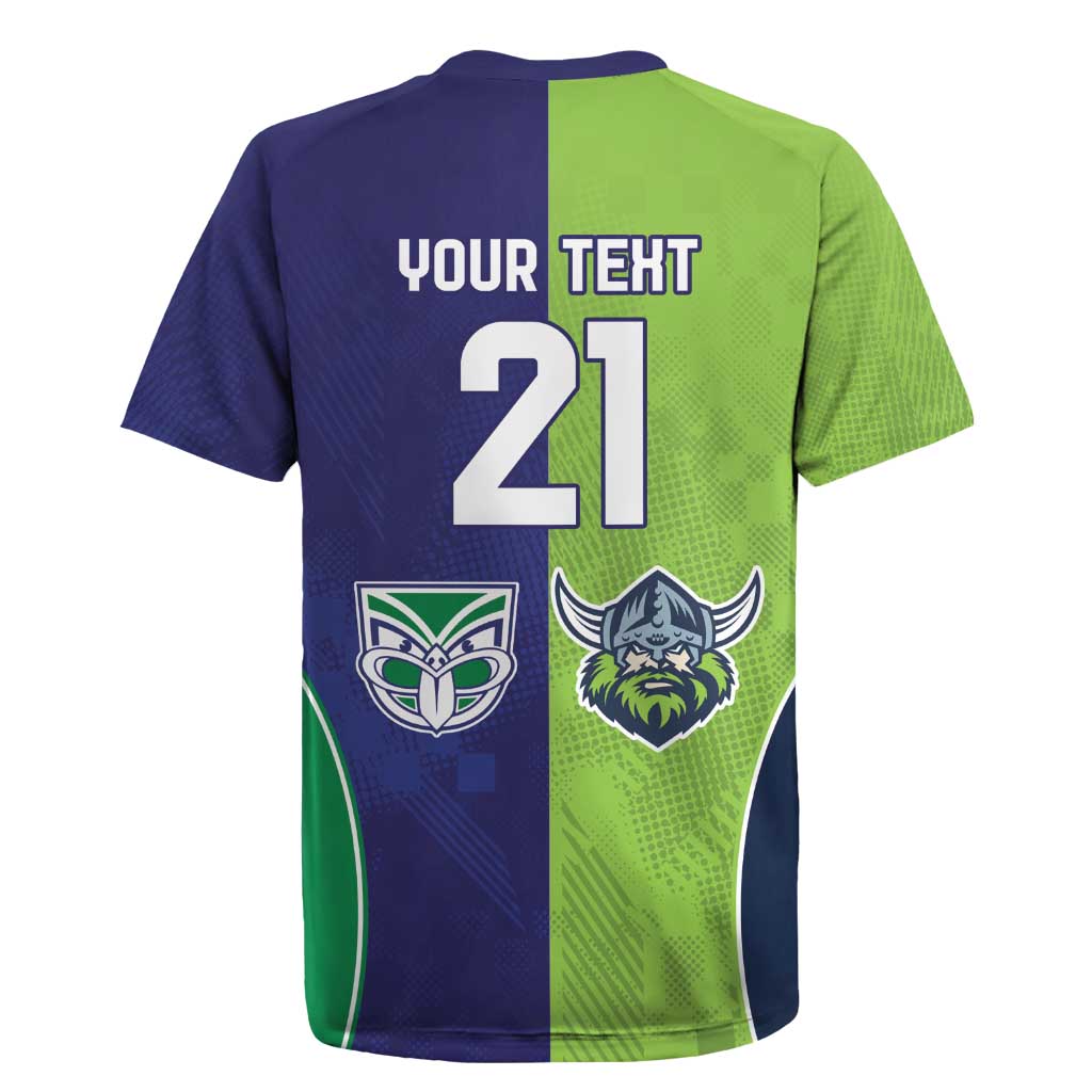 Custom Warriors-Raiders Rugby Jersey Together Sporty Style