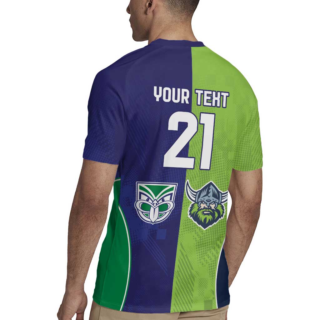 Custom Warriors-Raiders Rugby Jersey Together Sporty Style