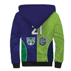 Custom Warriors-Raiders Sherpa Hoodie Together Sporty Style