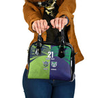Custom Warriors-Raiders Shoulder Handbag Together Sporty Style
