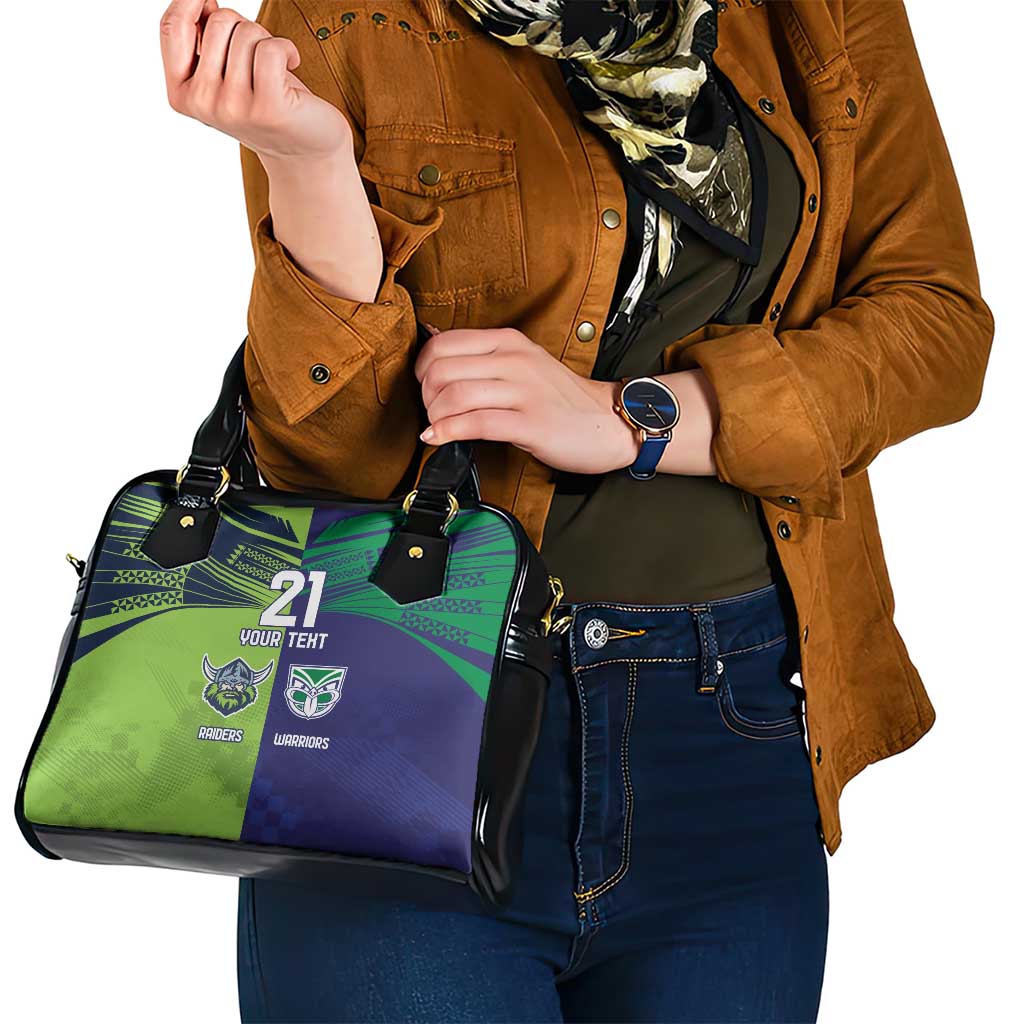 Custom Warriors-Raiders Shoulder Handbag Together Sporty Style