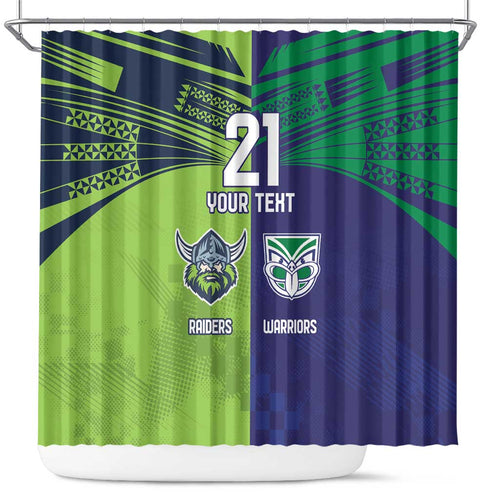 Custom Warriors-Raiders Shower Curtain Together Sporty Style