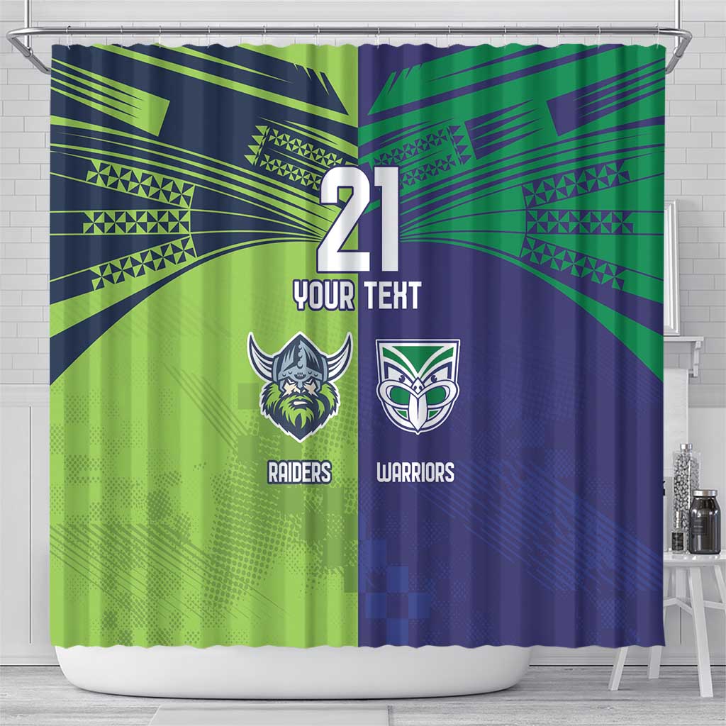 Custom Warriors-Raiders Shower Curtain Together Sporty Style