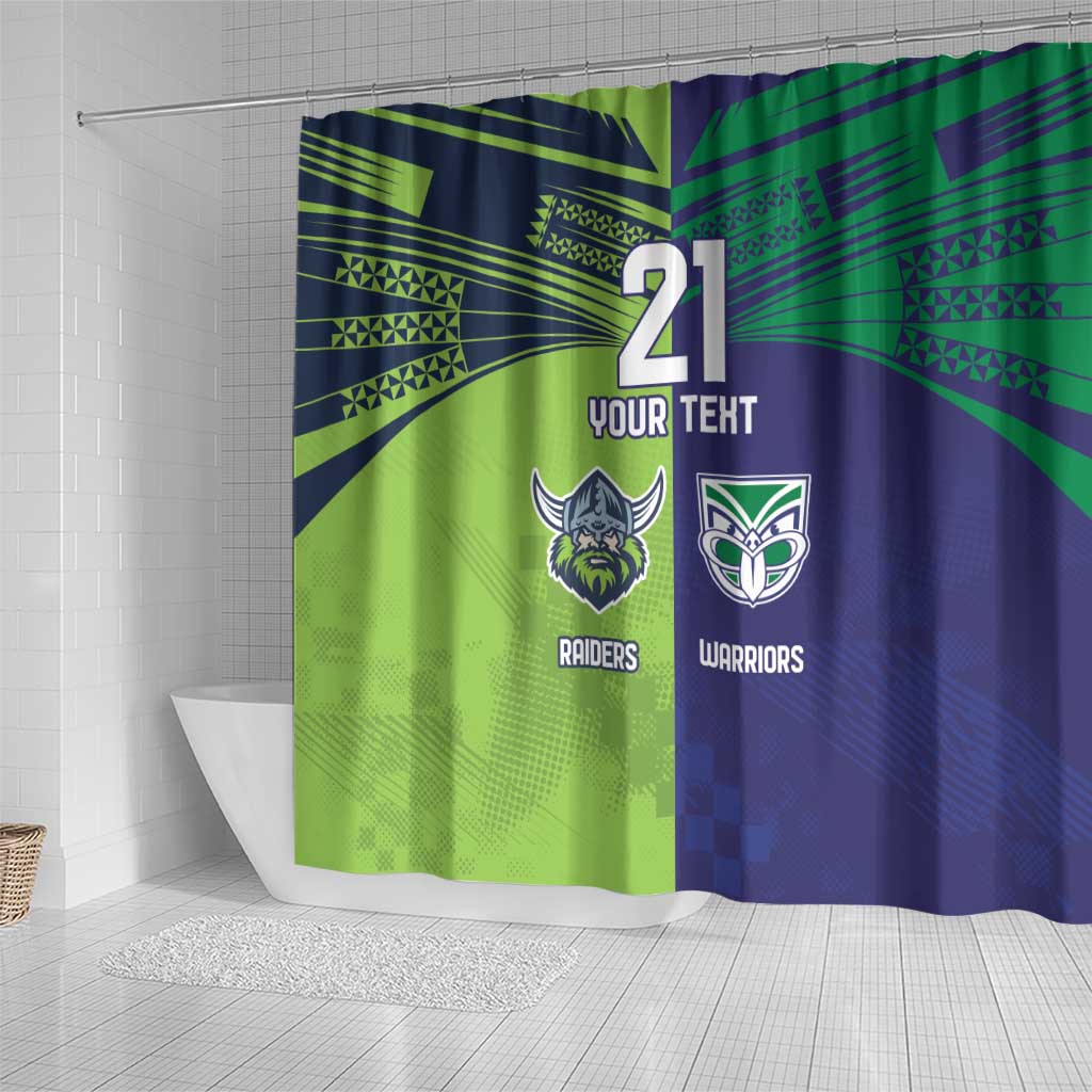 Custom Warriors-Raiders Shower Curtain Together Sporty Style
