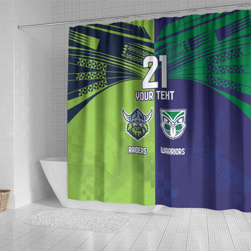 Custom Warriors-Raiders Shower Curtain Together Sporty Style