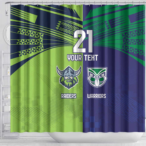 Custom Warriors-Raiders Shower Curtain Together Sporty Style