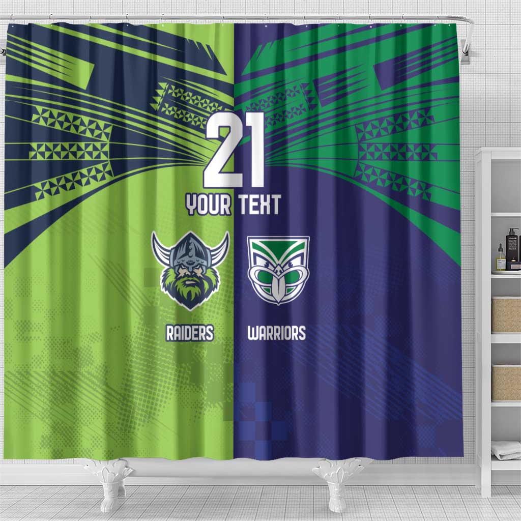 Custom Warriors-Raiders Shower Curtain Together Sporty Style