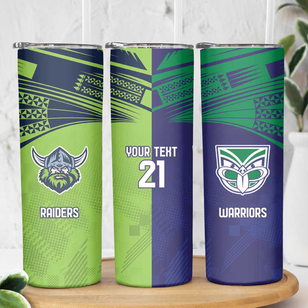 Custom Warriors-Raiders Skinny Tumbler Together Sporty Style