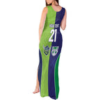 Custom Warriors-Raiders Tank Maxi Dress Together Sporty Style
