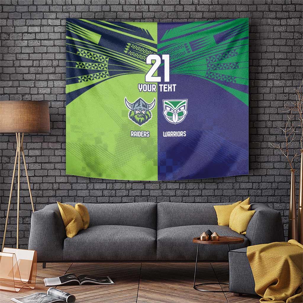 Custom Warriors-Raiders Tapestry Together Sporty Style