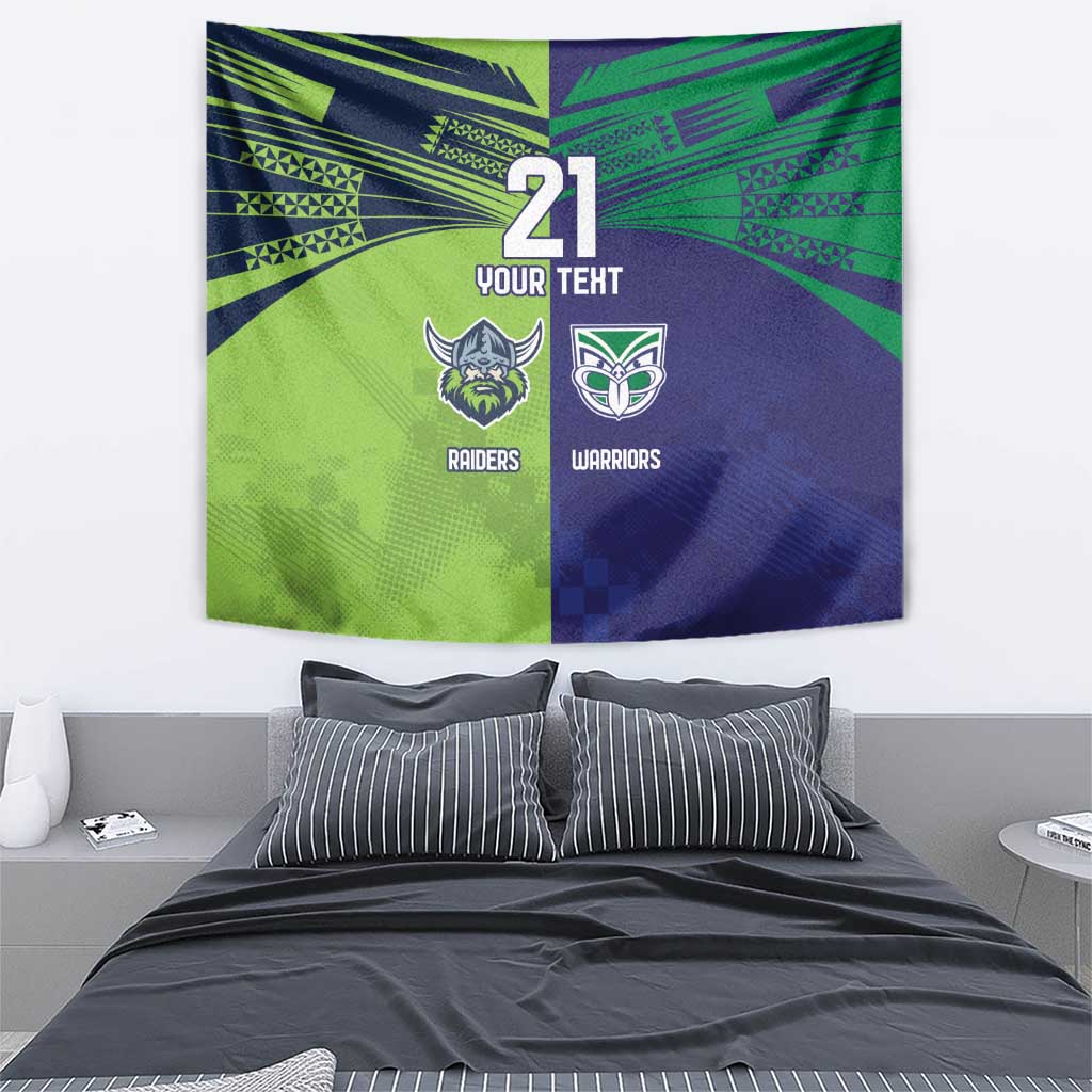 Custom Warriors-Raiders Tapestry Together Sporty Style