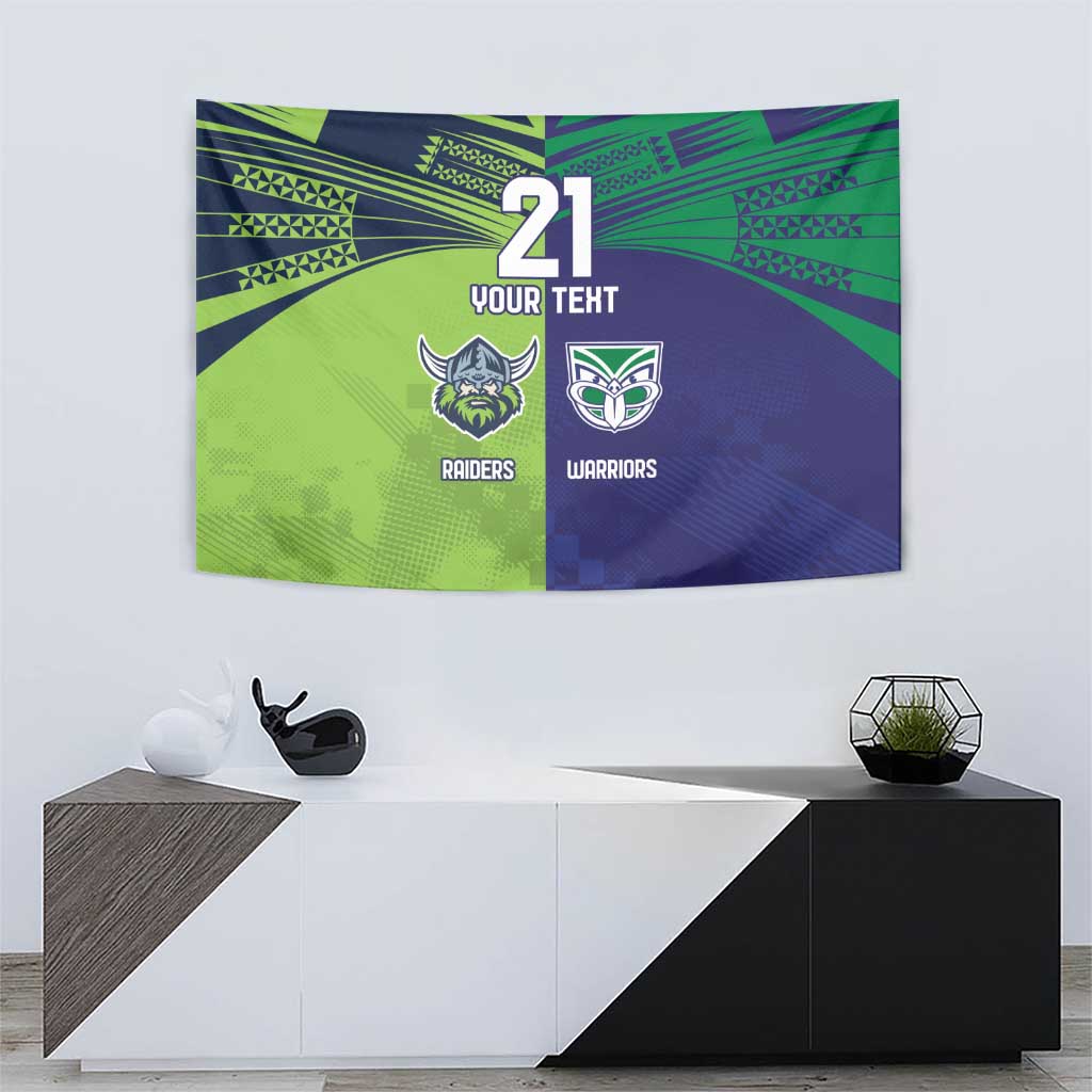 Custom Warriors-Raiders Tapestry Together Sporty Style