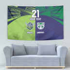 Custom Warriors-Raiders Tapestry Together Sporty Style