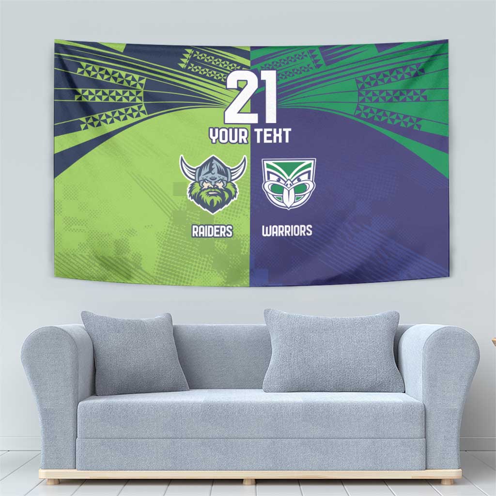 Custom Warriors-Raiders Tapestry Together Sporty Style