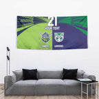 Custom Warriors-Raiders Tapestry Together Sporty Style
