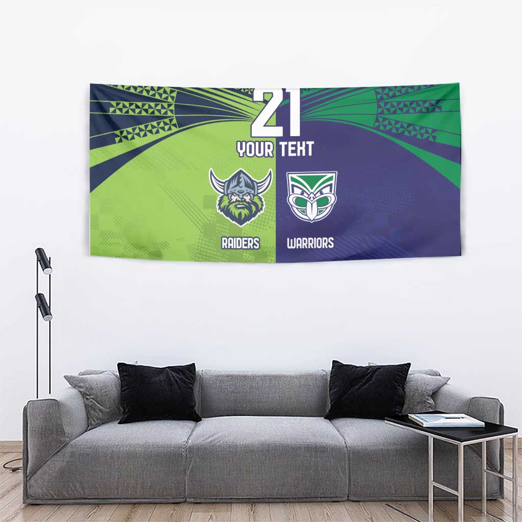 Custom Warriors-Raiders Tapestry Together Sporty Style