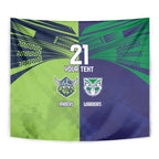 Custom Warriors-Raiders Tapestry Together Sporty Style