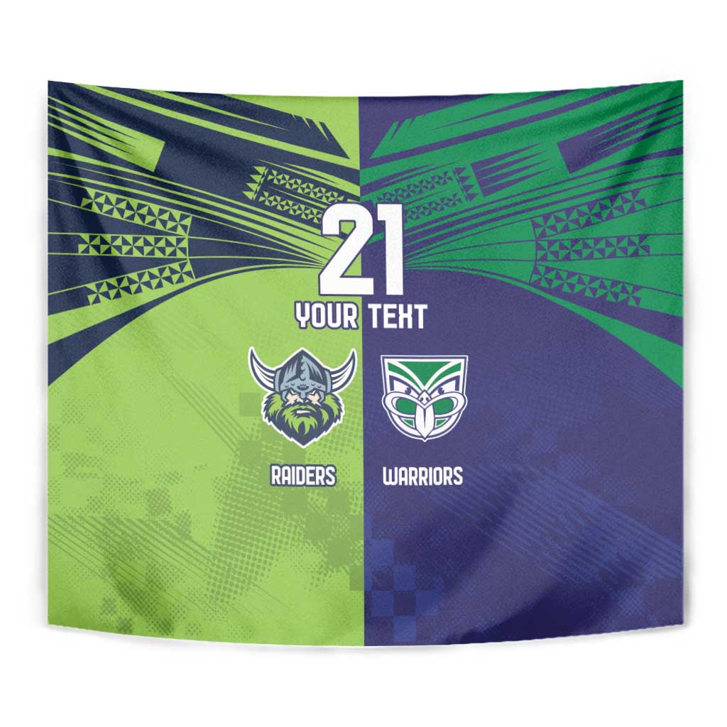 Custom Warriors-Raiders Tapestry Together Sporty Style