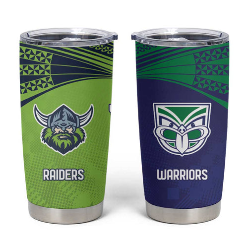 Custom Warriors-Raiders Tumbler Cup Together Sporty Style