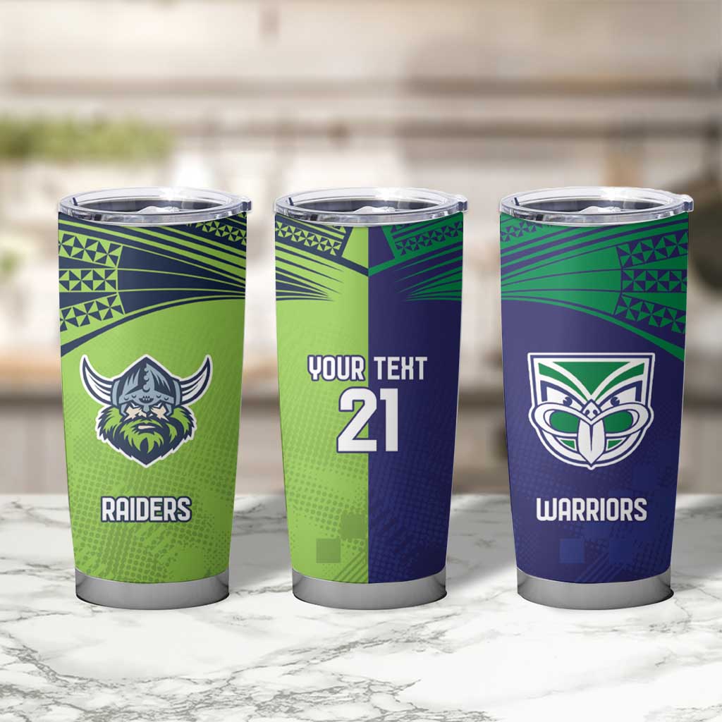 Custom Warriors-Raiders Tumbler Cup Together Sporty Style