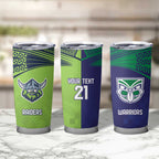 Custom Warriors-Raiders Tumbler Cup Together Sporty Style